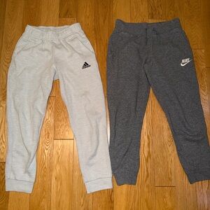 bundle of adidas and nike kids sweats